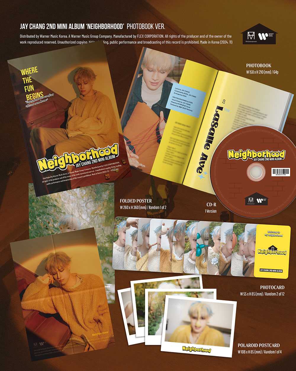 Jay Chang - Neighborhood [2nd Mini Album - Photobook Ver.]