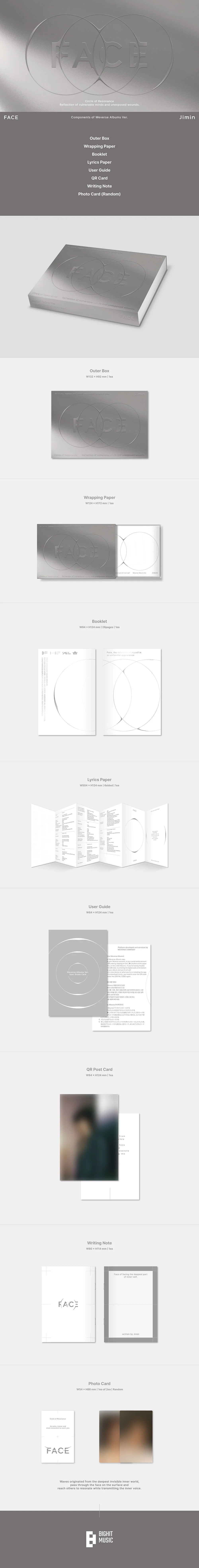 BTS Jimin - [FACE] (Weverse ver.)