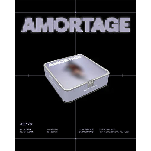 JISOO - [AMORTAGE] Mini Album (APP ver.)