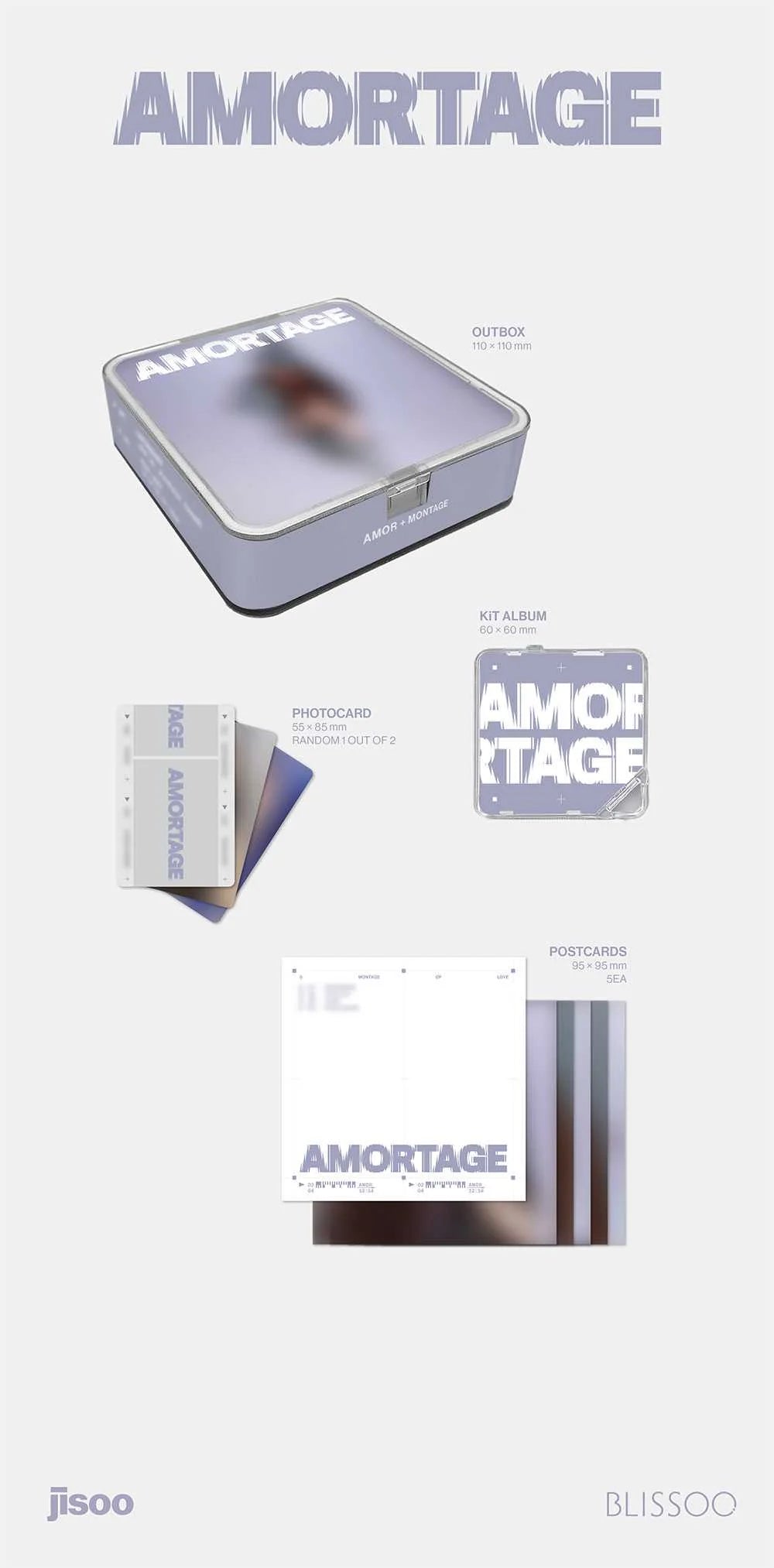 JISOO - [AMORTAGE] Mini Album (APP ver.)
