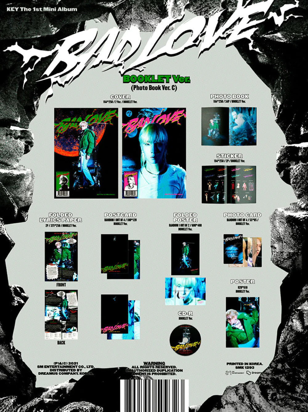 KEY (SHINee)  - 1st Mini Album - Bad Love (Booklet Version)