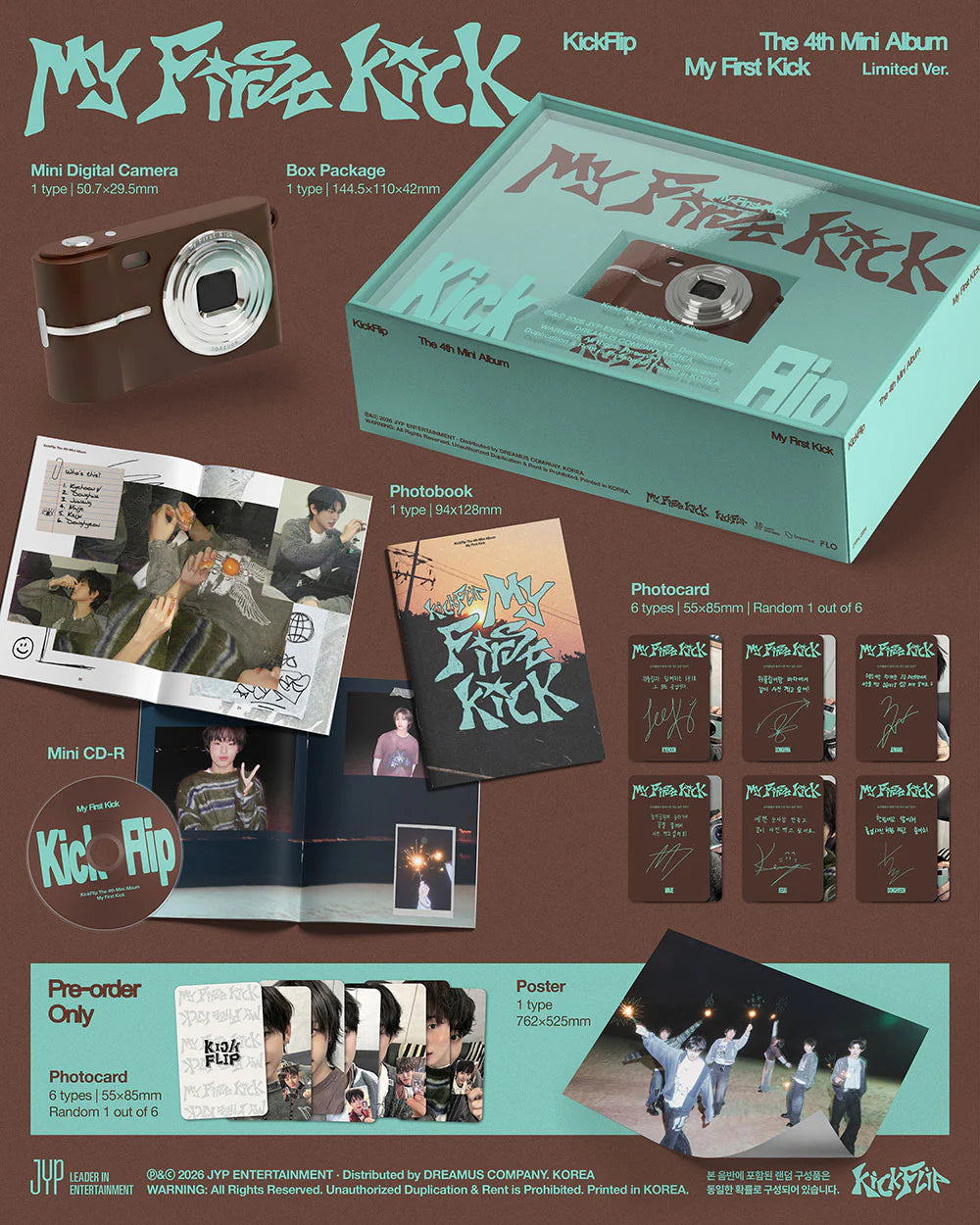 KickFlip - My First Kick [4th Mini Album - Limited Ver.]