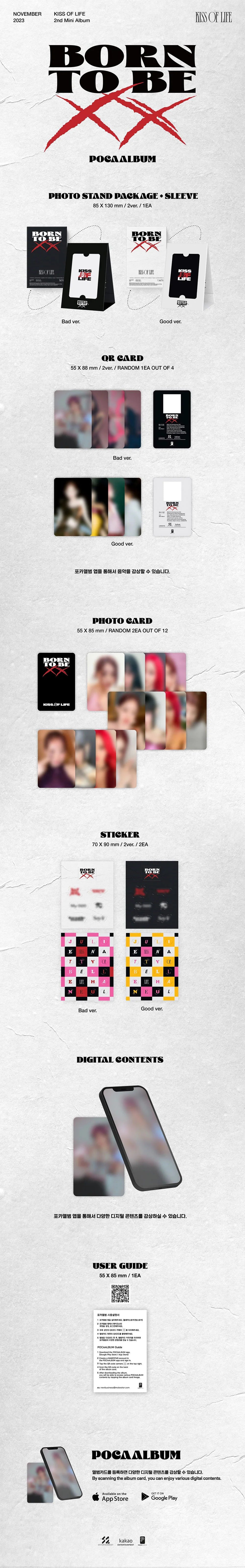KISS OF LIFE - Born to be XX [2nd Mini Album - POCA Ver.](Random ver.)