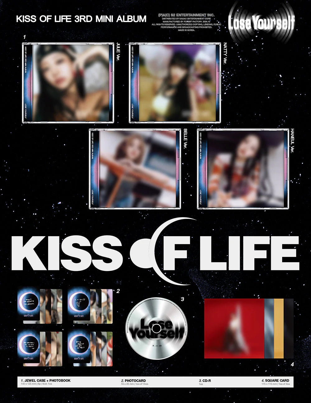 KISS OF LIFE - Lose Yourself [3rd Mini Album - Jewel Ver.](Random ver.)