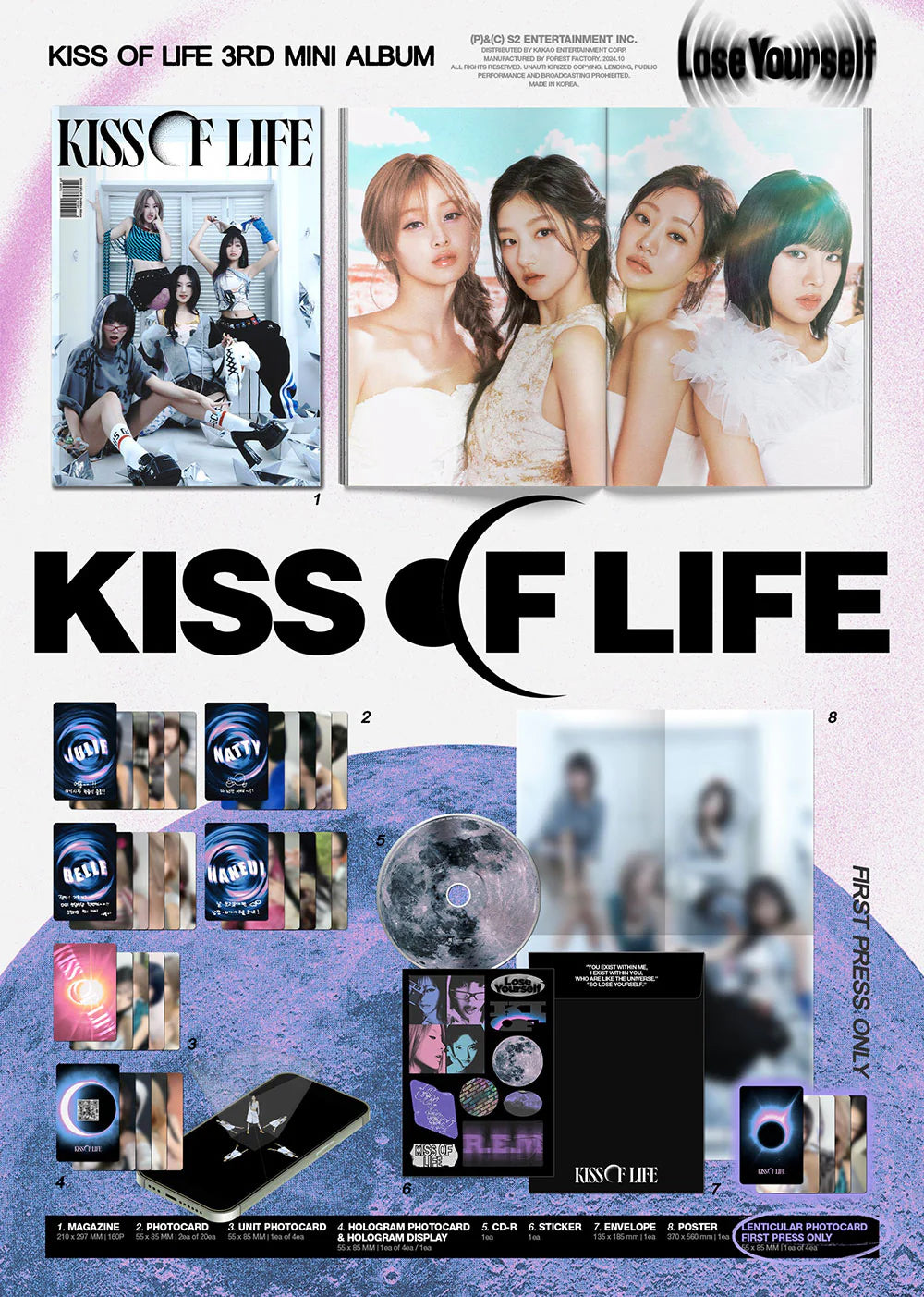 KISS OF LIFE - Lose Yourself [3rd Mini Album - Magazine Ver.](Random ver.)