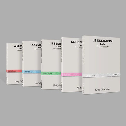 LE SSERAFIM - EASY [3rd Mini Album - COMPACT Ver.](Random ver.)