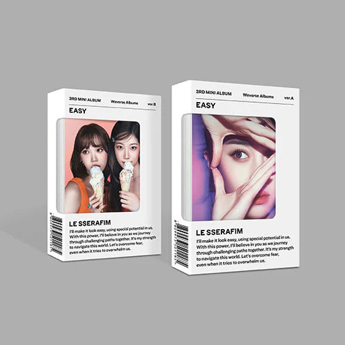 LE SSERAFIM - EASY [3rd Mini Album - Weverse Ver.](Random ver.)