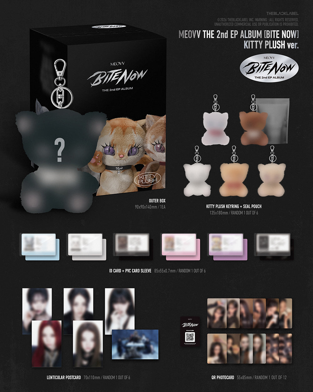 MEOVV - BITE NOW [2nd EP Album - KITTY PLUSH Ver.](Random ver.)