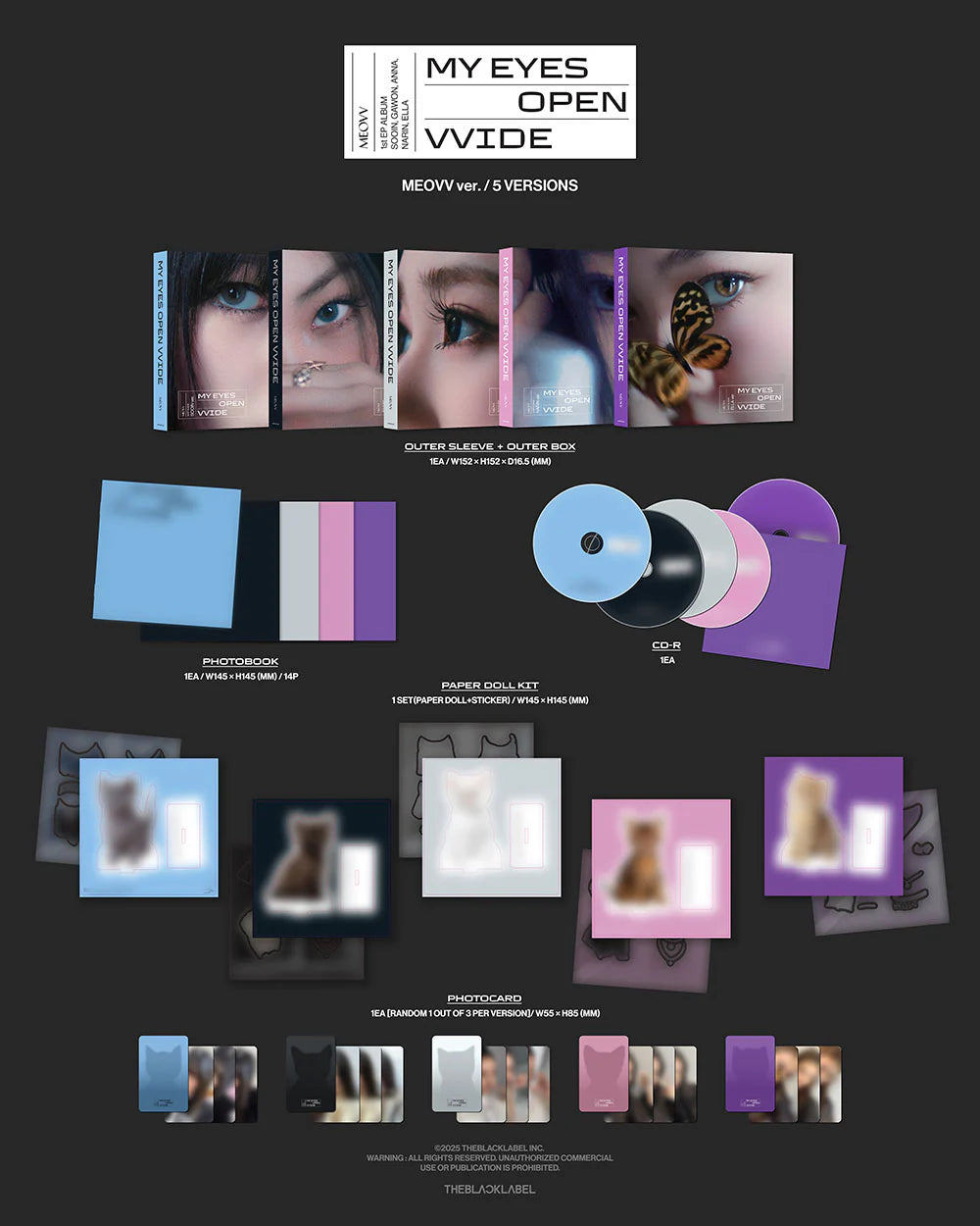 MEOVV - MY EYES OPEN VVIDE [1st EP Album - MEOVV Ver.]