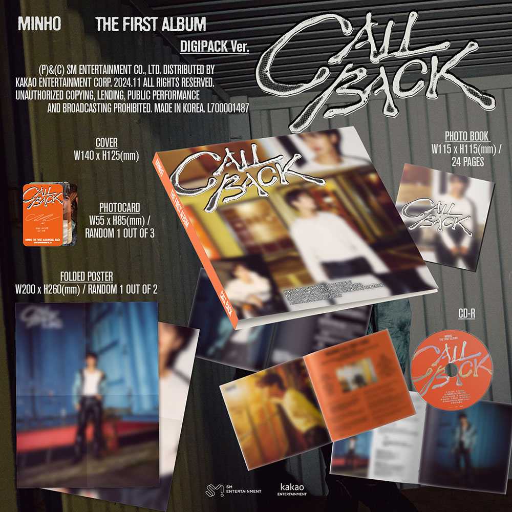 MINHO (SHINee)  - CALL BACK [1st Album - Digipack Ver.]