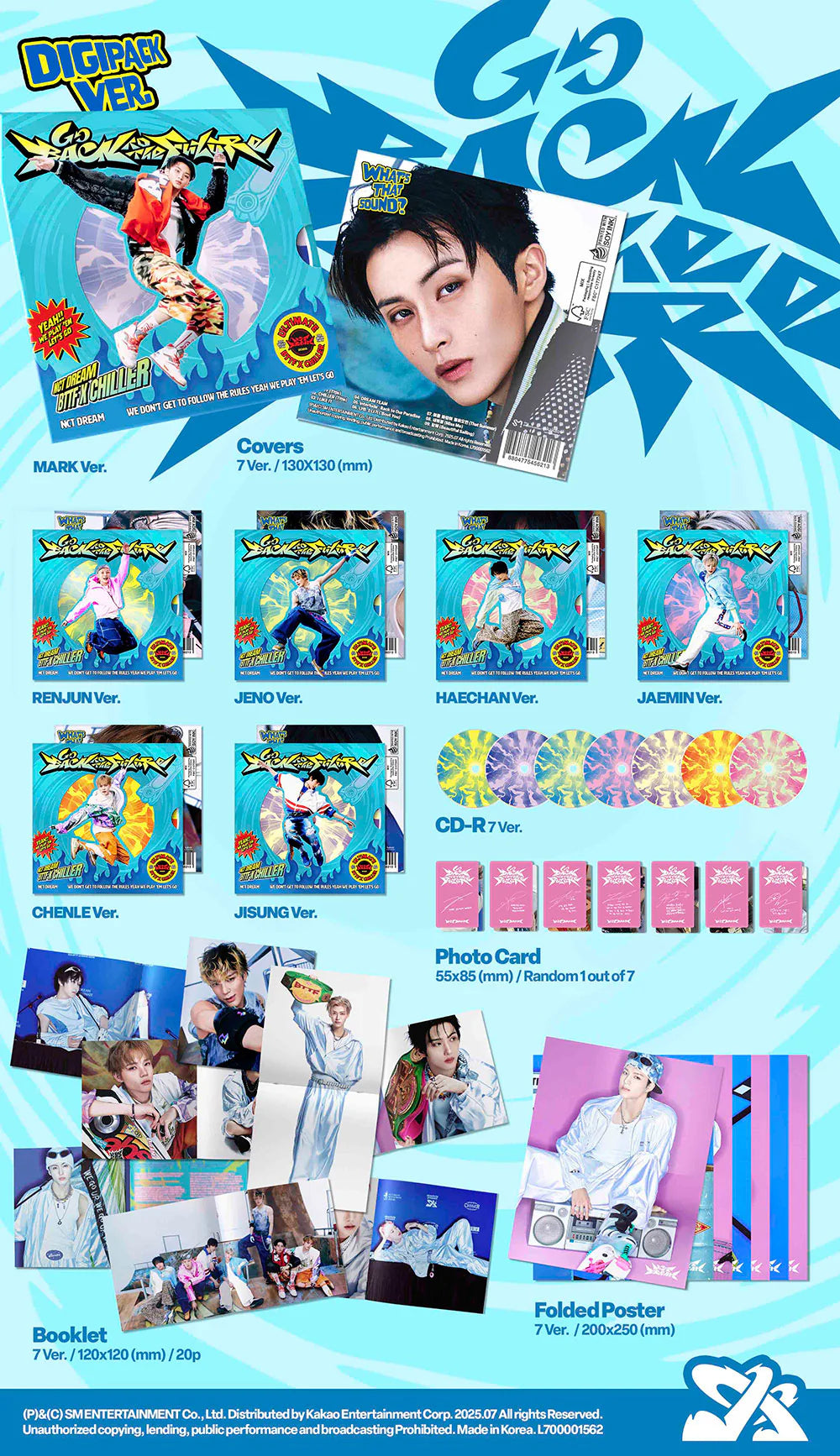 NCT DREAM - Go Back To The Future [5th Album - Digipack Ver.](Random ver.)
