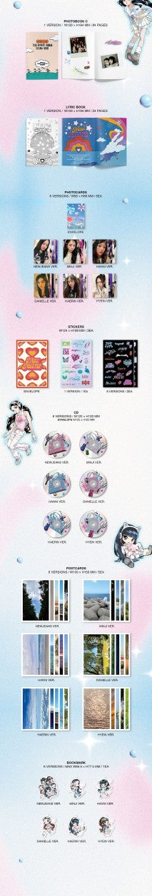 NewJeans - Get Up [2nd EP Album - Bunny Beach Bag Ver.] (Random ver.)