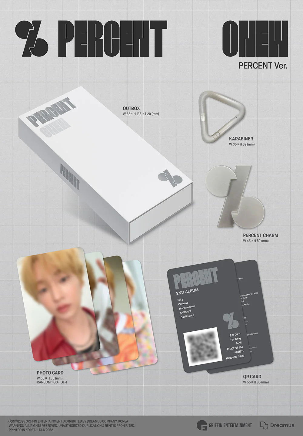 ONEW (SHINee)  - PERCENT [2nd Album - Percent Ver.]