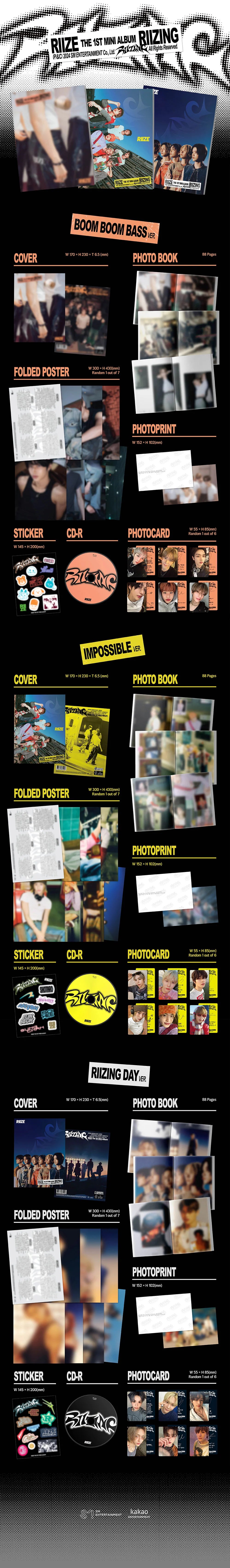 RIIZE - RIIZING [1st Mini Album - Photobook Ver.](Random ver.)