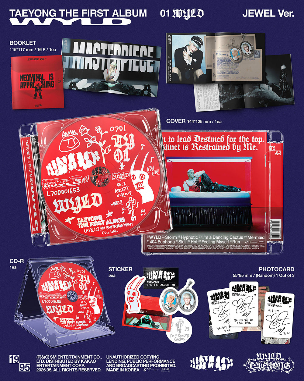 TAEYONG (NCT)  - WYLD [1st Album - Jewel Case Ver.]