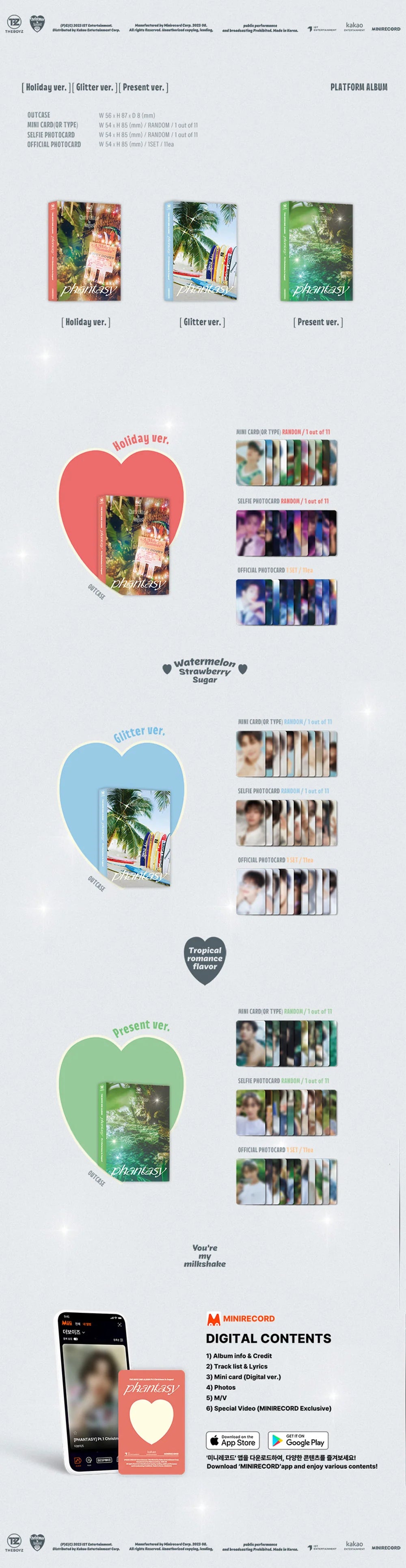 THE BOYZ - PHANTASY: Pt. 1 Christmas In August [2nd Album - Platform Ver.](Random ver.)