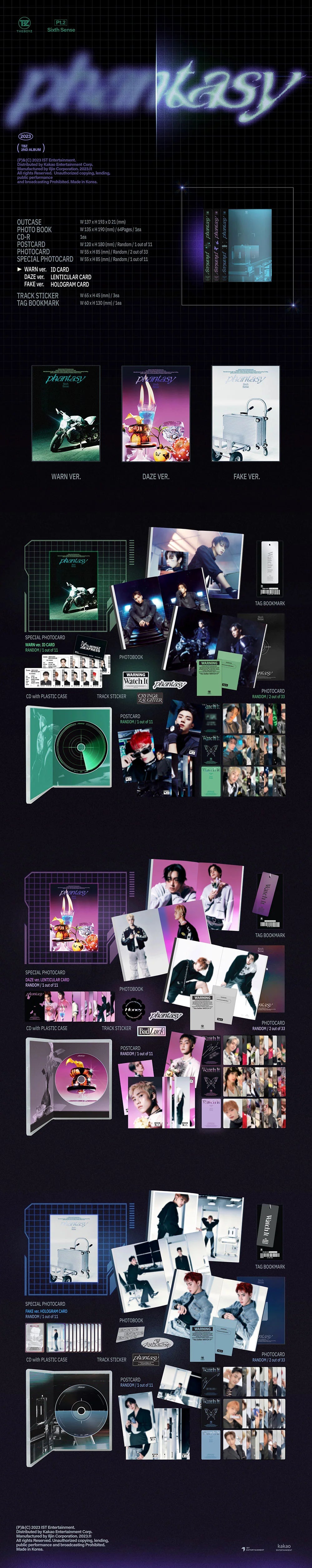 THE BOYZ - Phantasy: Pt. 2 Sixth Sense [2nd Album](Random ver.)
