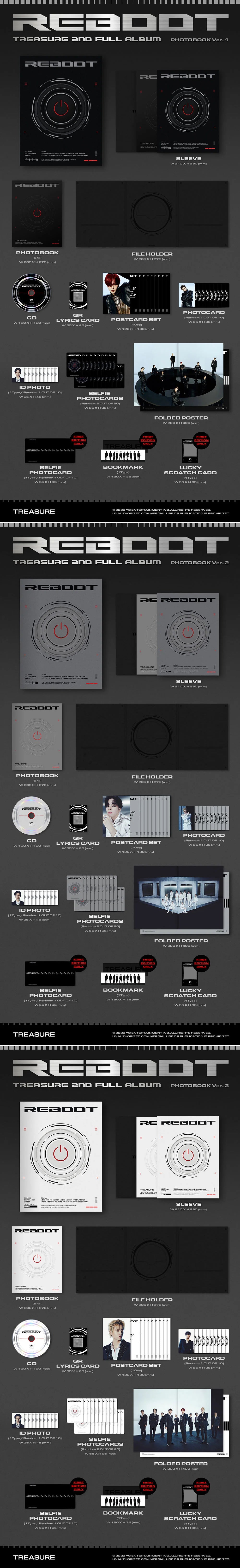 TREASURE - REBOOT [2nd Album - Photobook Ver.](Random ver.)