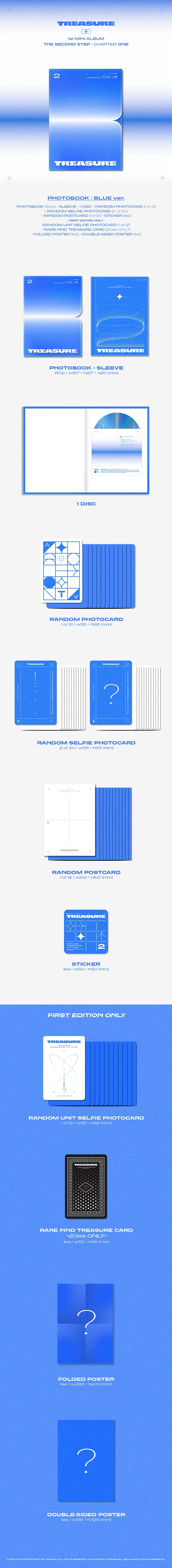 TREASURE - THE SECOND STEP : CHAPTER ONE [1st Mini Album - Photobook Ver.](Random ver.)