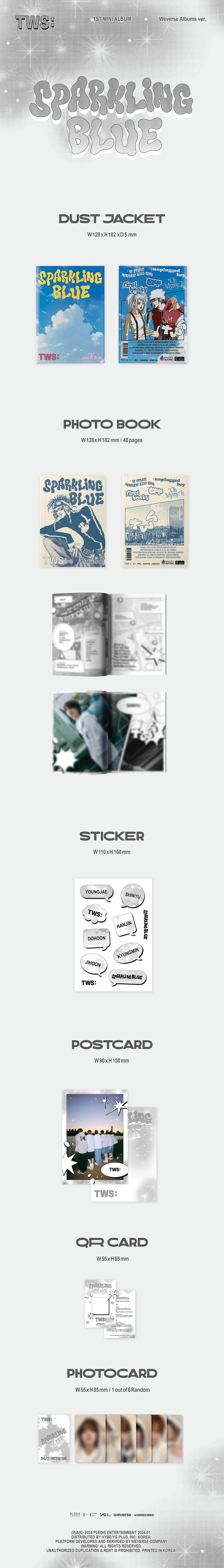 TWS - Sparkling Blue [1st Mini Album - Weverse Ver.]