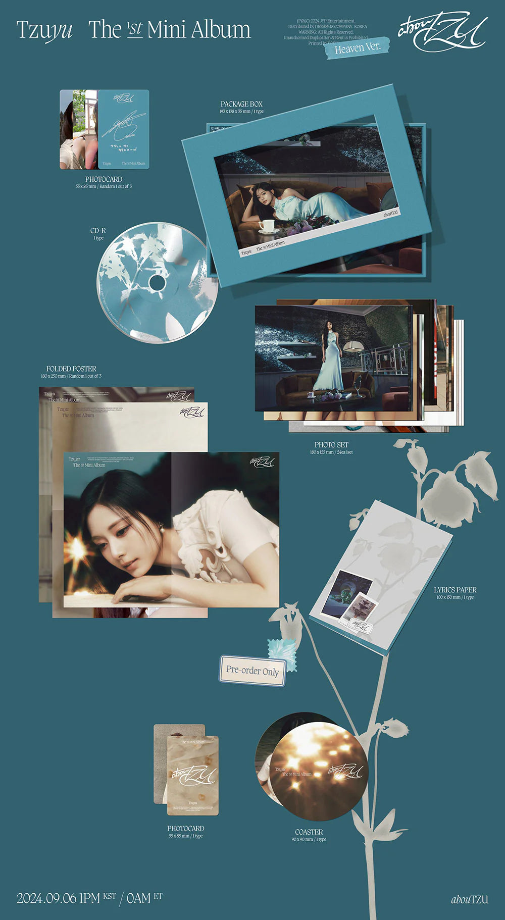 TZUYU - abouTZU [1st Mini Album - Heaven Ver.]