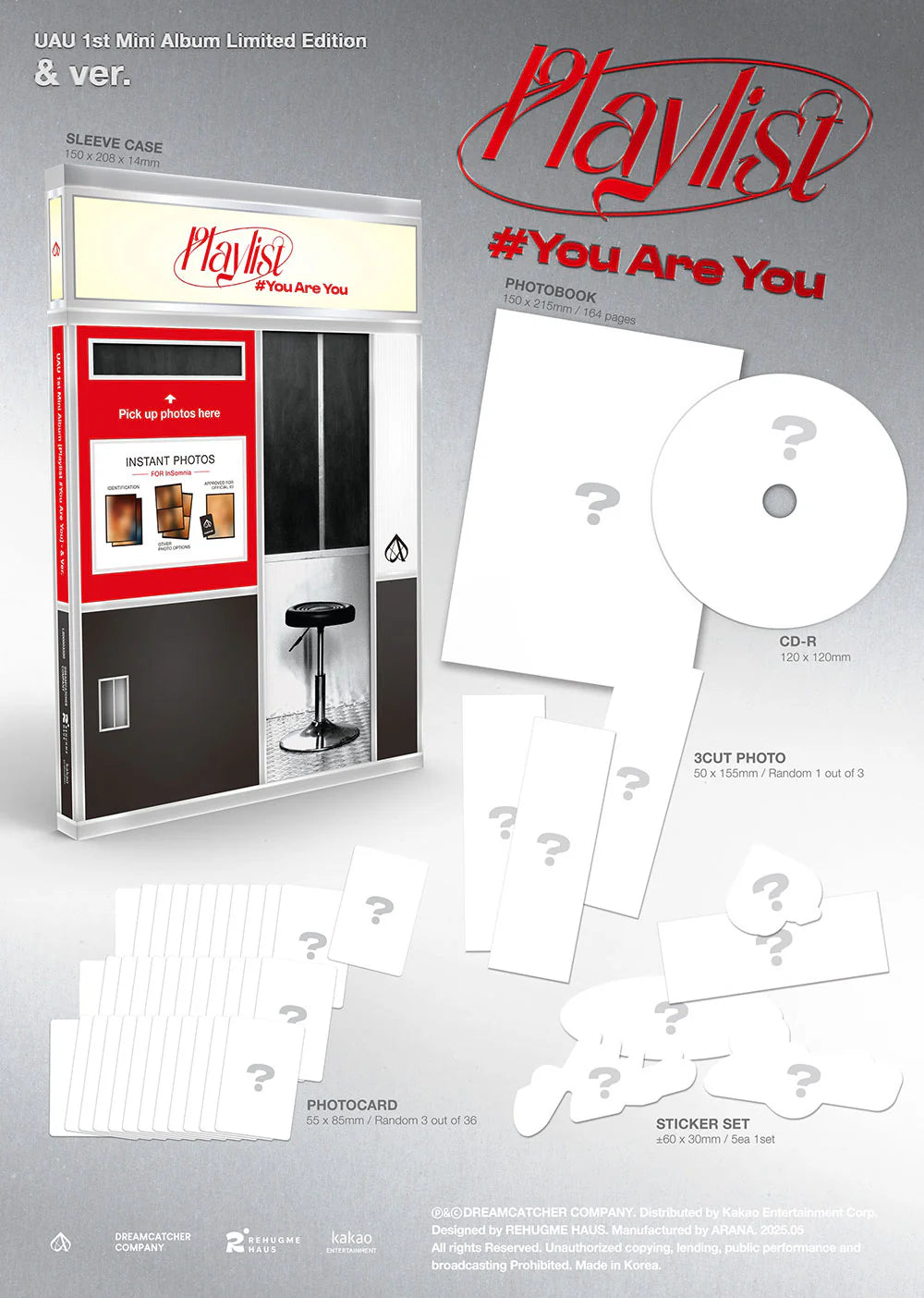 UAU - Playlist #You Are You [1st Mini Album - Limited & Ver.]