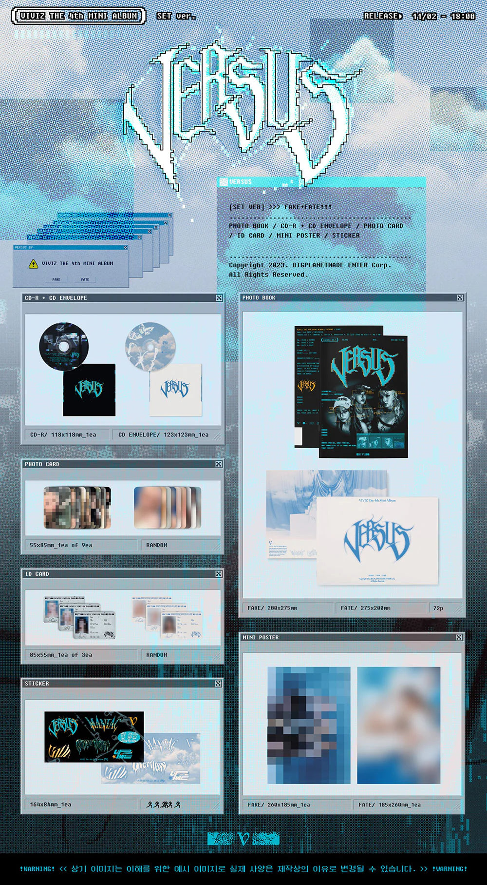 VIVIZ - VERSUS [4th Mini Album - Photobook Ver.](Random ver.)