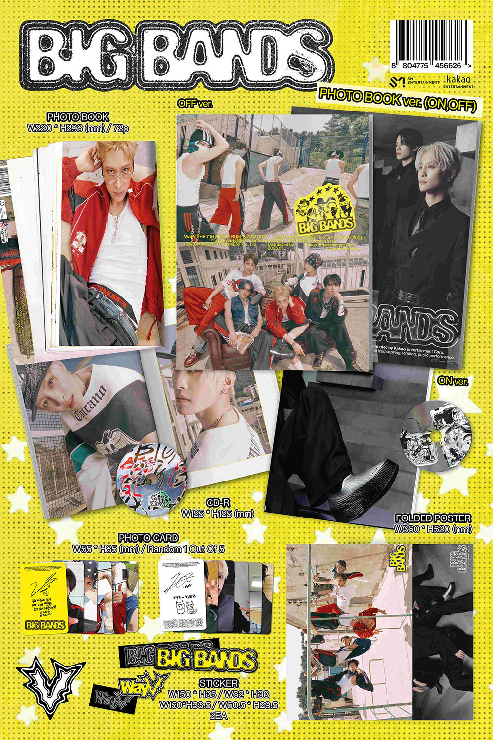 WayV - BIG BANDS [7th Mini Album - Photobook Ver.](Random ver.)