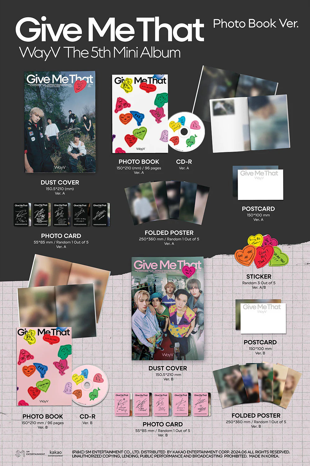 WayV - Give Me That [5th Mini Album - Photobook Ver.](Random ver.)