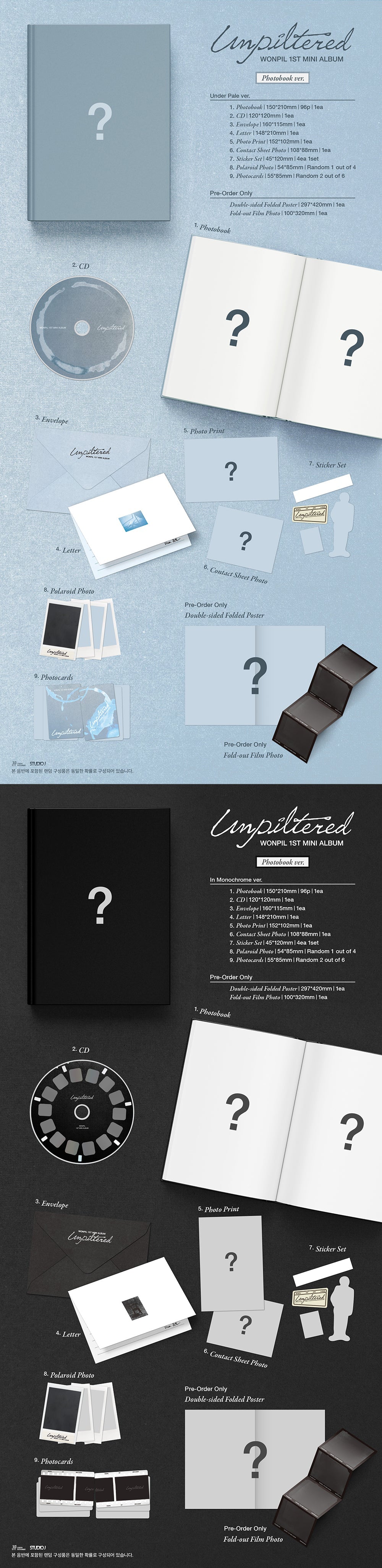 WONPIL (DAY 6) - 1st mini album [Unpiltered] (Random ver.)