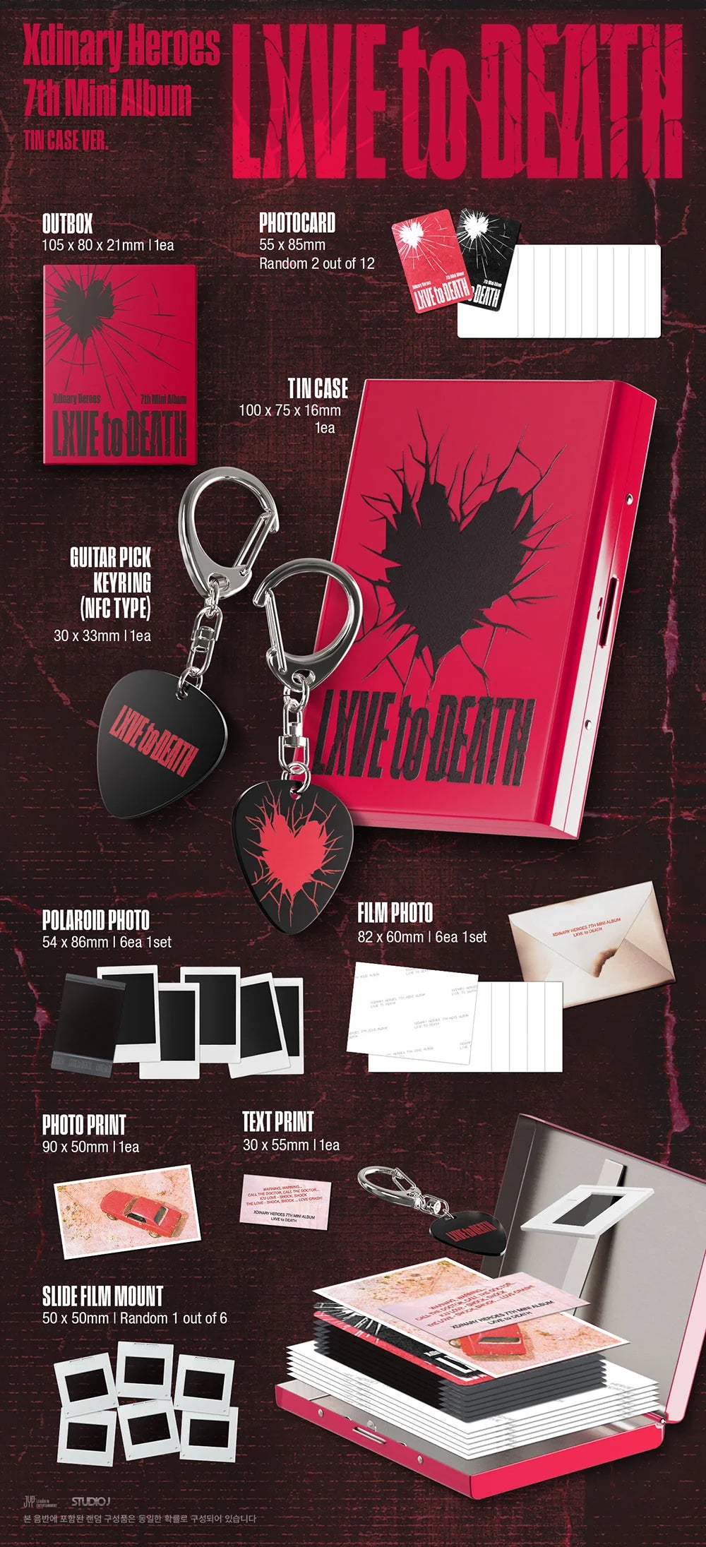 Xdinary Heroes - LXVE to DEATH [7th Mini Album - Tin Case Ver.]