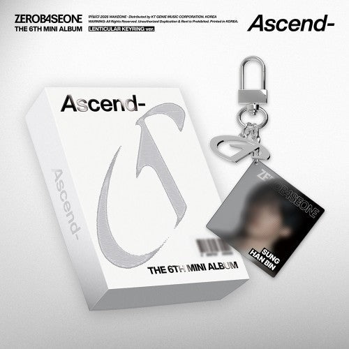 ZEROBASEONE - Ascend- [6th Mini Album - LENTICULAR KEYRING Ver.] (Random Ver.)